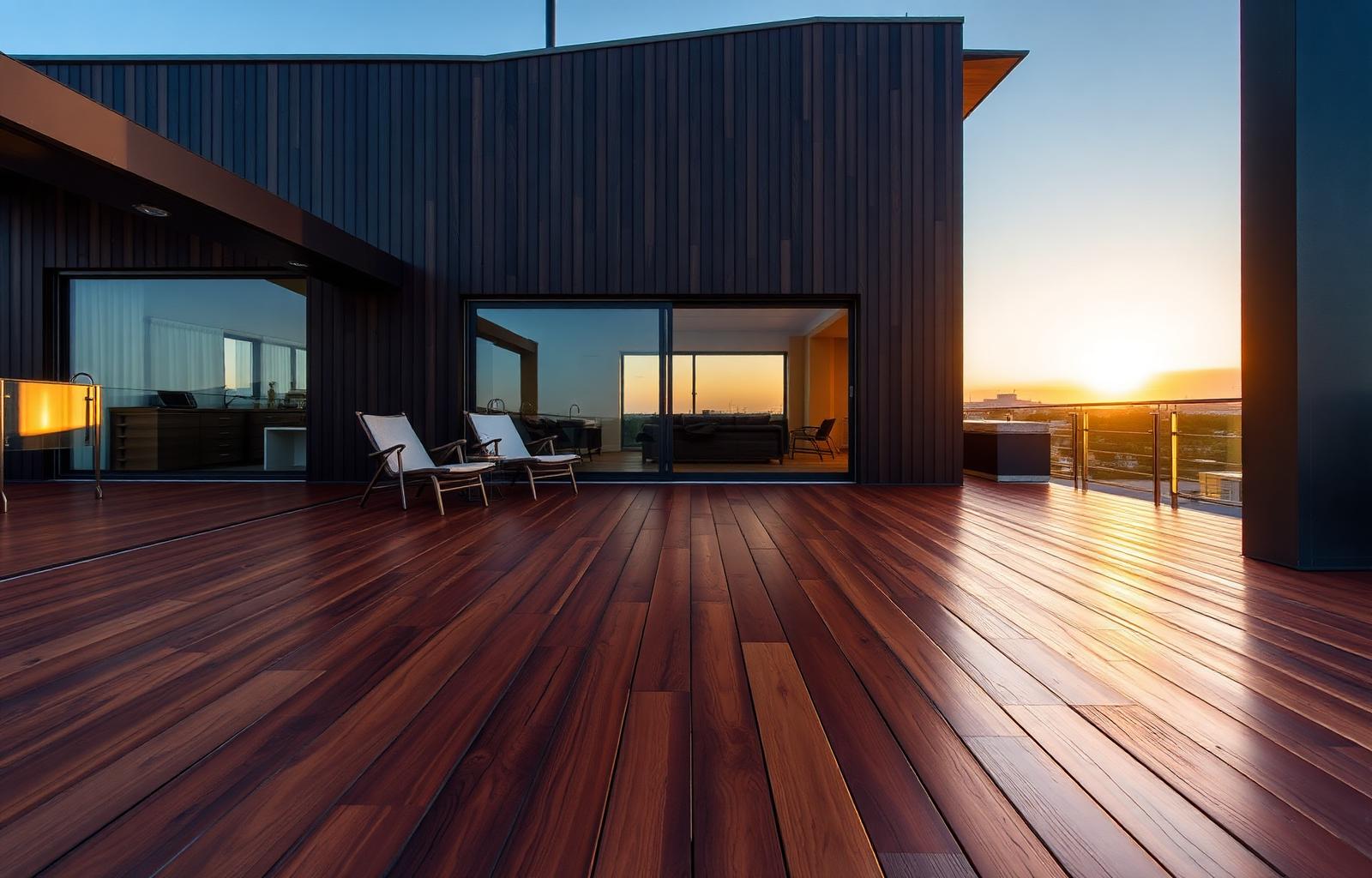 Deck de madeira restaurado em Curitiba